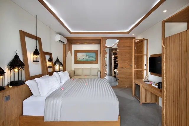 جناح سوبيريور بسرير كينج بإطلالة على المسبح بحوض استحمام، Ponte Villas 1/3