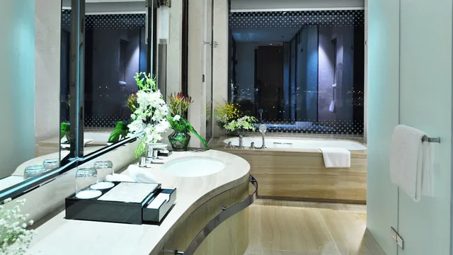 غرفة بريميوم بسريرين منفصلين، CROWNE PLAZA DALIAN SPORTS CENTER 9/10