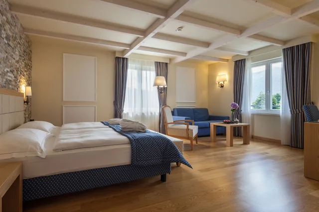غرفة حصرية بسرير كينج بإطلالة على الحديقة، Kurhaus Cademario – Adult Only 1/6