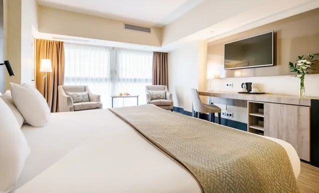 Room, Single, Twin Beds, Ilunion Malaga 4/5