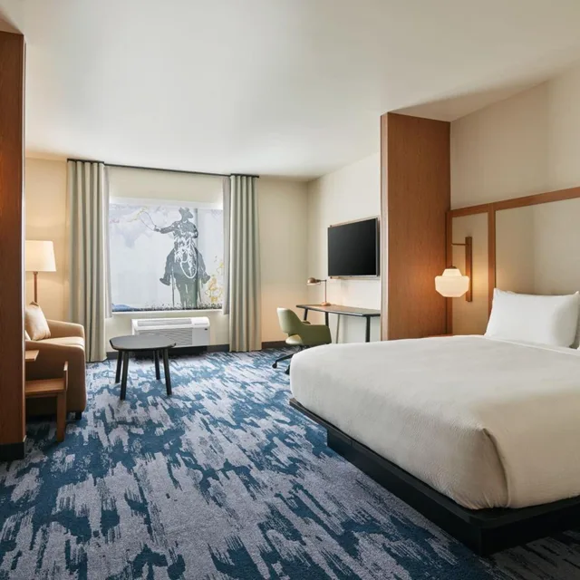 جناح بسرير كينج بغرفة نوم واحدة مع أريكة، Fairfield by Marriott Inn & Suites Tempe 2/9