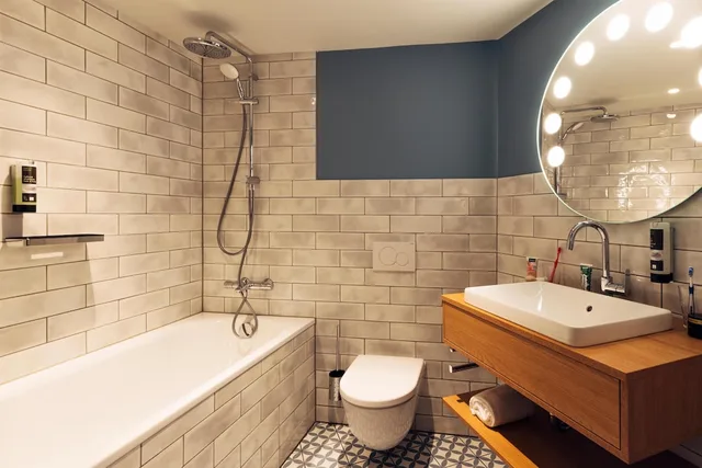 استوديو بسرير كوين، Harry's Home Berlin - Moabit Hotel & Apartments 9/10