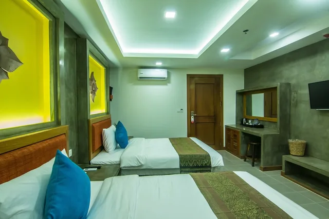 غرفة ديلوكس بسريرين منفصلين بشرفة، Chhaylong Angkor Boutique Hotel 1/5