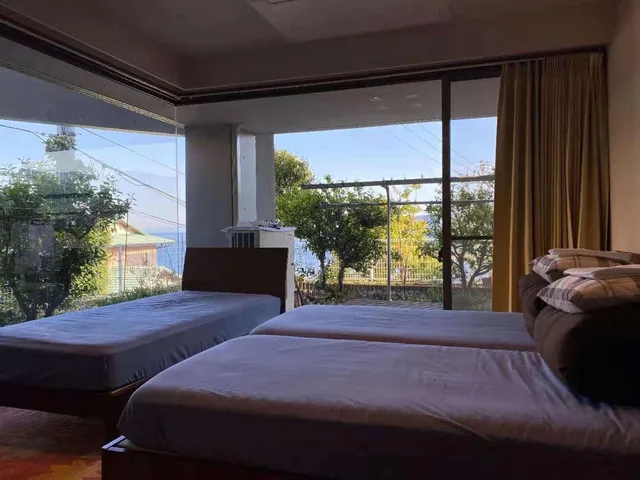 غرفة ثلاثية بإطلالة على البحر، Atami Onsen Guest House Megumi - Hostel 1/1