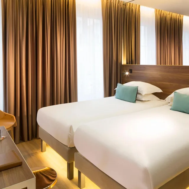 غرفة بسريرين منفصلين، Cler Hotel 2/7
