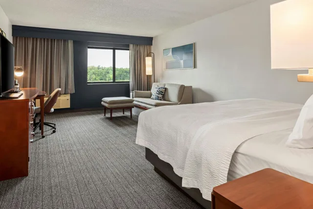 غرفة كبيرة بسرير كينج بإطلالة على النهر مع أريكة، Courtyard By Marriott La Crosse 1/4