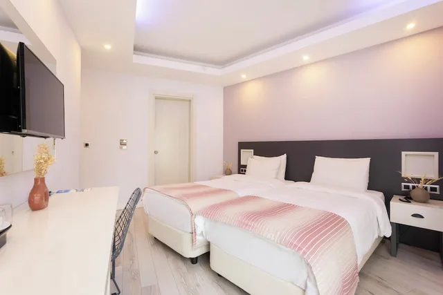 غرفة قياسية بسريرين منفصلين، Datca Sapphire Hotel 2/3