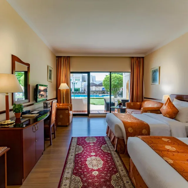 غرفة قياسية بسرير مزدوج أو سريرين منفصلين بإطلالة على الفناء، Golden Tulip Nizwa Hotel 1/10