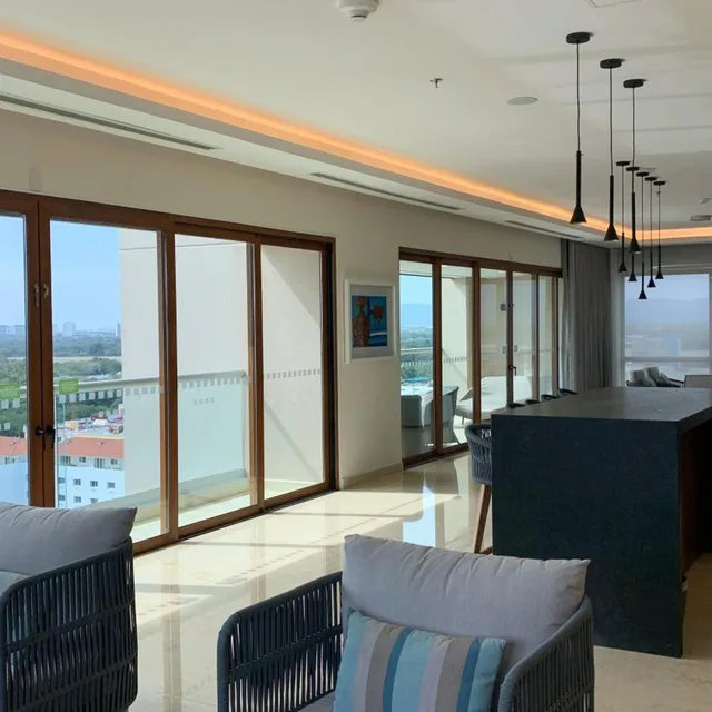 جناح رئاسي بسرير كينج في الطابق العلوي، Holiday Inn and Suites Puerto Vallarta Marina and Golf 5/7