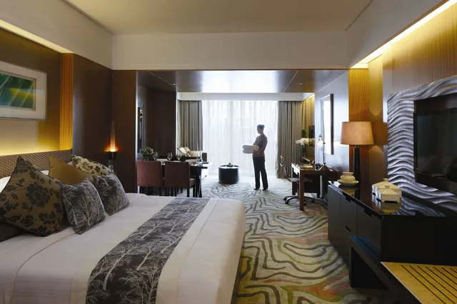 غرفة تنفيذية كبيرة بسرير كينج بإطلالة على الجبل، Mission Hills Resort Dongguan 2/3