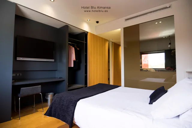 غرفة ديلوكس مفردة بسرير مزدوج، Blu Hotel Puerta De Almansa 1/3