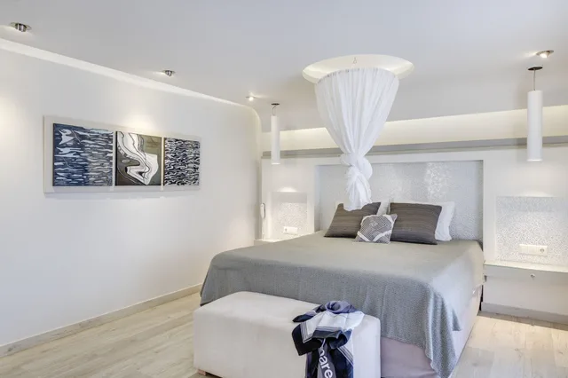 جناح بسرير كوين بغرفتين مع سرير سحّاب إضافي، Kouros Art Hotel - Adults Only 5/10