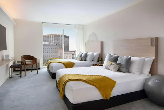 غرفة بسريرين كوين بإطلالة على المدينة، BEI San Francisco Trademark Collection by Wyndham 1/1