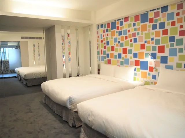 غرفة عائلية رباعية بسريرين مزدوجين، Fairytale Yisu Hot Spring Hotel 5/8