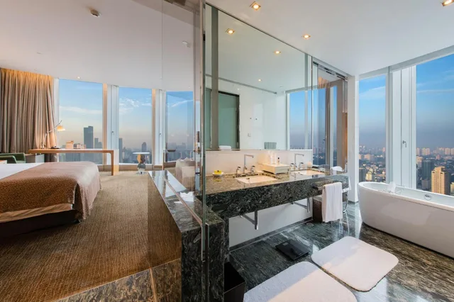 جناح جونيور بسرير كينج بإطلالة على المدينة مع دخول الصالة، Intercontinental Nanjing 4/4