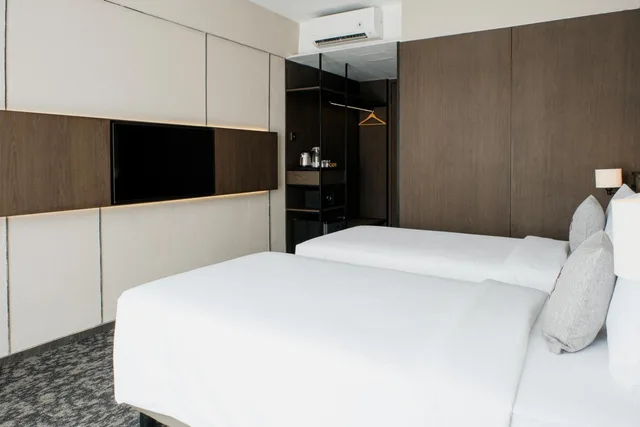 غرفة ديلوكس بسريرين منفصلين، Manon Boutique Hotel Kota Lama Semarang 3/3