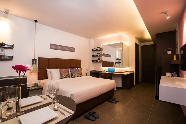 غرفة بريميير بسرير مزدوج، Aim House Bangkok 5/7