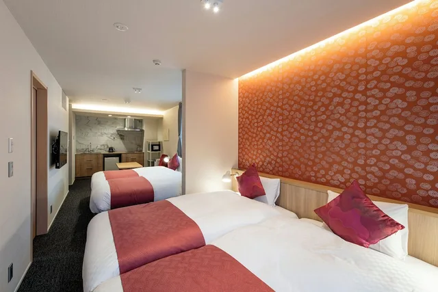 غرفة رباعية بأربعة أسرّة، HOTEL MASTAY jingumichi 6/10