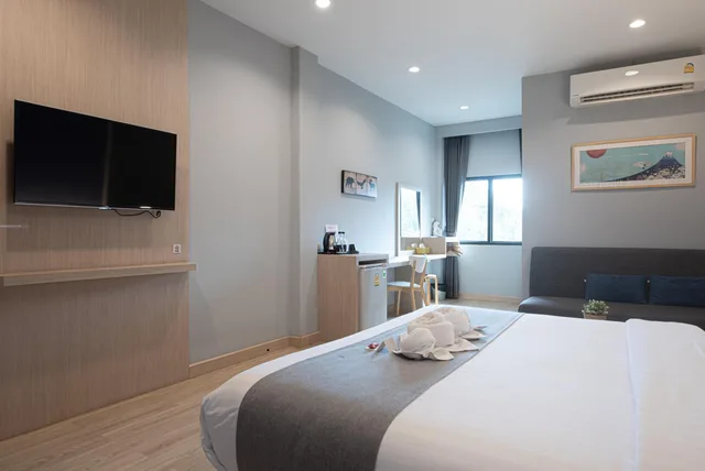 غرفة بسرير كوين بإطلالة على الحديقة، TARNSIRI Boutique Resort 9/10
