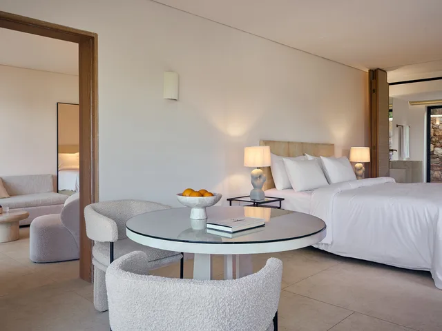 غرفة متصلة عائلية بمسبح خاص، Cape Sounio, A Resort to Live 4/4