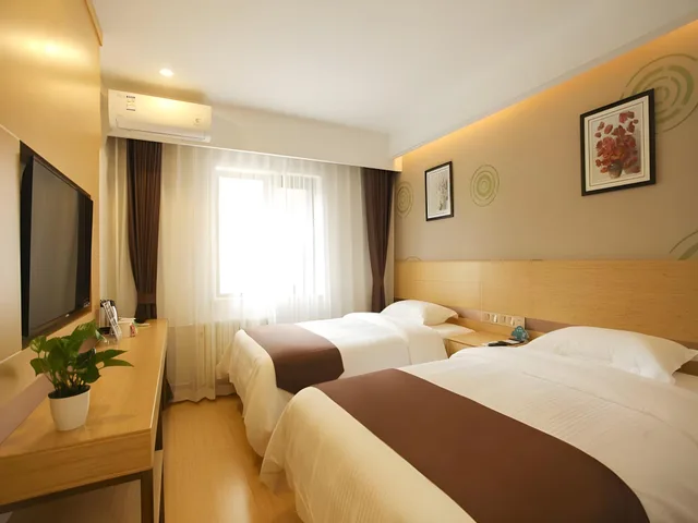 غرفة بزنس بسريرين منفصلين، GreenTree Inn Beijing Xicheng District Daguanying Subway Station Shell 1/1