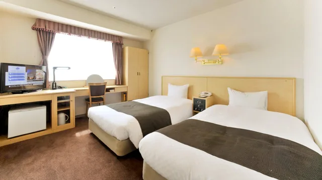 غرفة قياسية مفردة بسريرين منفصلين، Yamagata Kokusai Hotel 1/1