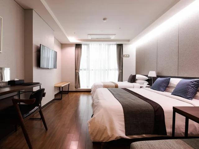 غرفة عائلية بسريرين منفصلين، Ocloud Hotel Gangnam 1/1