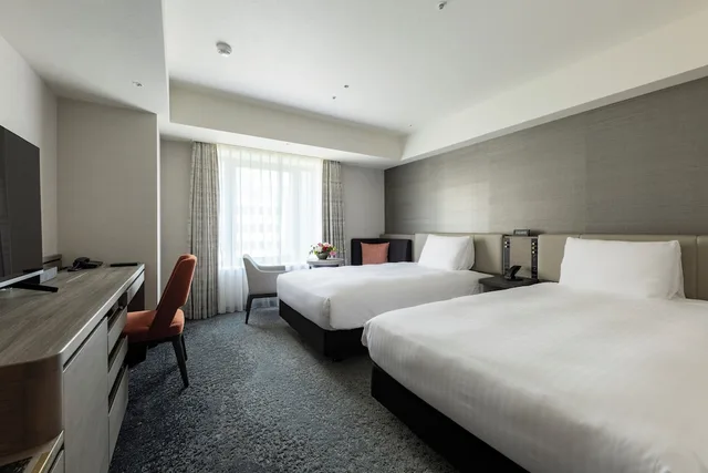 Room, Twin Beds, City Side، Hotel Nikko Fukuoka 1/3