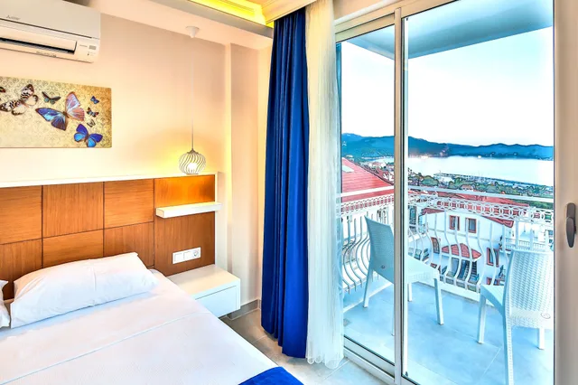 غرفة قياسية بإطلالة على البحر، Kas Artemis Hotel 2/4