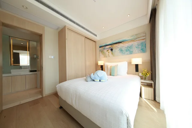 غرفة بسرير كينج بغرفة نوم واحدة، Sincere Residence Changfeng Shanghai 2/3