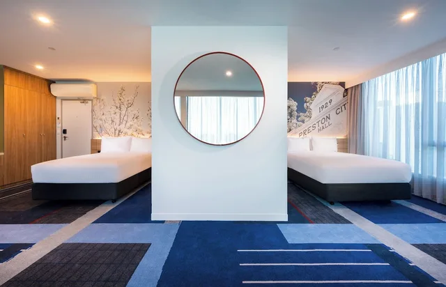 غرفة ديلوكس بسريرين مزدوجين، Novotel Melbourne Preston 5/7