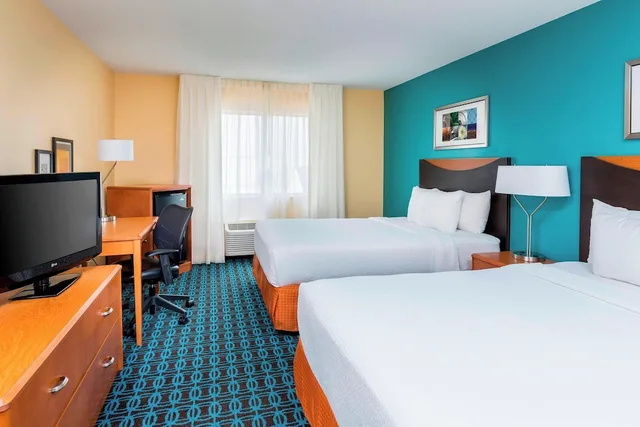 غرفة بسريرين كوين، Fairfield Inn & Suites Lincoln 1/1