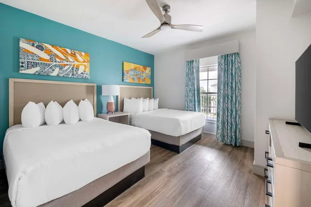 جناح بسريرين مزدوجين وسرير كينج بغرفتي نوم، Hilton Vacation Club Aqua Sol Orlando West 2/7