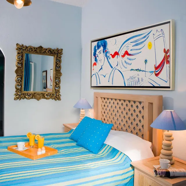 غرفة بسرير مزدوج بإطلالة على البحر بشرفة، Alesahne Beach Hotel 7/10