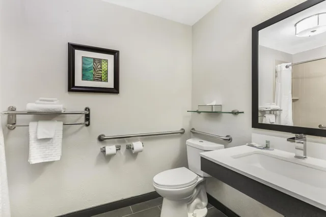 غرفة بسرير كينج بحوض استحمام لذوي الإعاقة، Best Western Eagles Inn 6/8