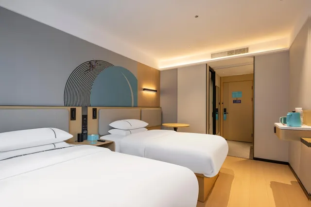 غرفة ديلوكس بسريرين منفصلين، City Comfort Inn Foshan Jiaokou Bus 1/1