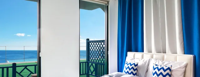 غرفة بسرير كوين بإطلالة على البحر، Namhae Santorini N Pension 4/9