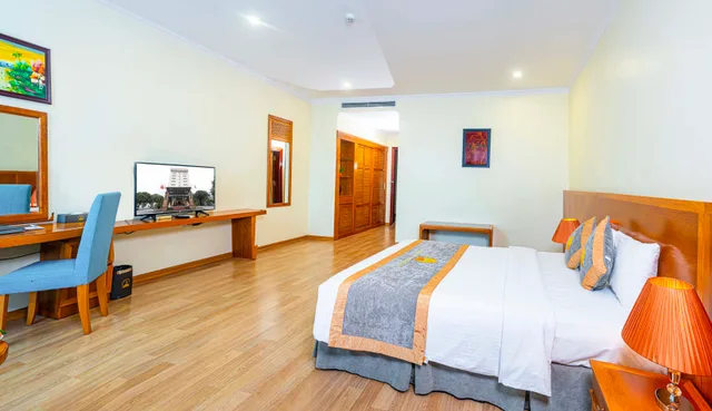 غرفة ديلوكس بسرير مزدوج، Hoang Son Peace Hotel 3/10