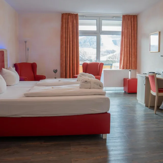 غرفة بسرير مزدوج لذوي الإعاقة، Hotel Hochsauerland 2010 3/6