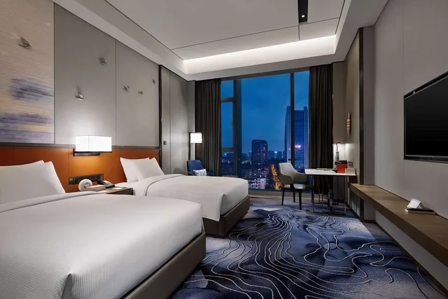 غرفة تنفيذية بسريرين منفصلين، Hilton Guiyang Hotel 1/2