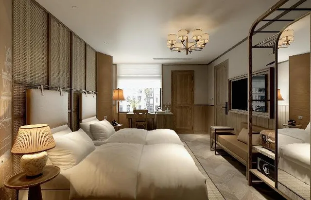 غرفة ديلوكس بسرير مزدوج أو سريرين منفصلين، La Passion Hanoi Hotel & Spa 1/1