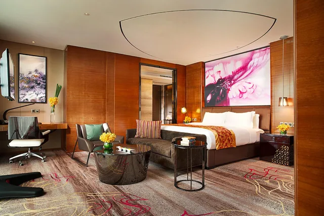 جناح بسرير كوين بإطلالة على المدينة، Sofitel Galaxy Nanjing 3/5