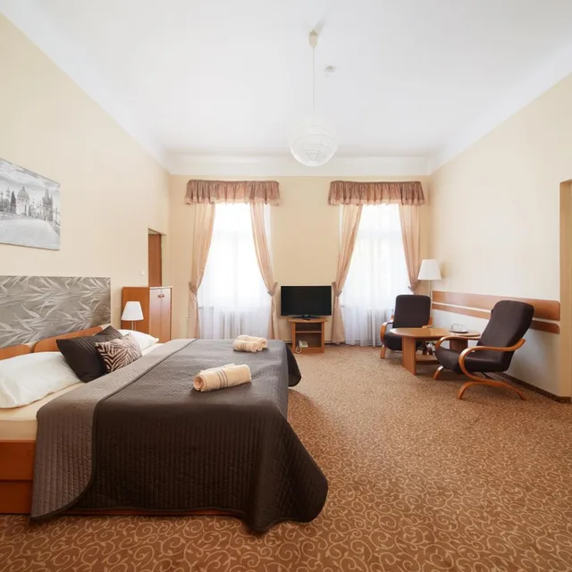 غرفة رباعية بسرير فردي، Hotel City Bell 6/7