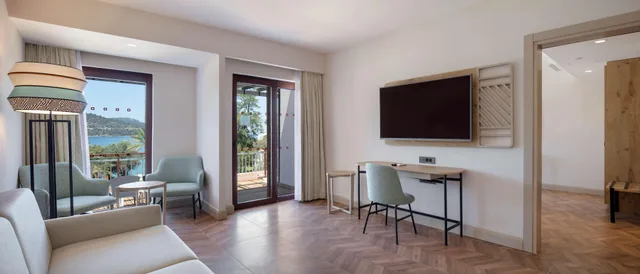 جناح بسرير مزدوج بغرفة نوم واحدة بإطلالة، DoubleTree by Hilton Bodrum Isil Club Resort 5/9