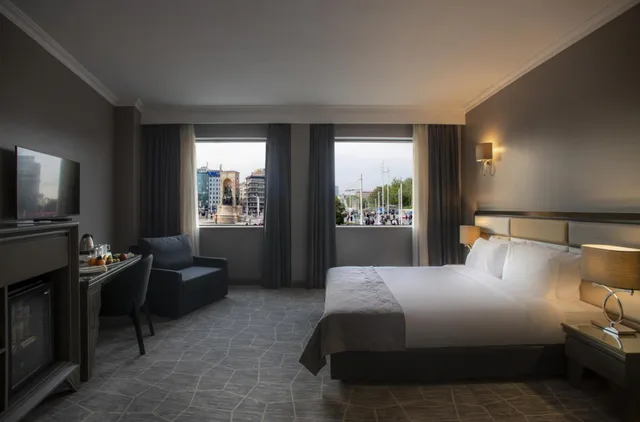 غرفة ديلوكس بسرير مزدوج أو سريرين منفصلين بإطلالة على المدينة، Taksim Square Hotel 9/10