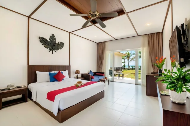 فيلا بسرير مزدوج أو سريرين منفصلين بإطلالة على البحر، Tam Thanh Beach Resort & Spa 1/5