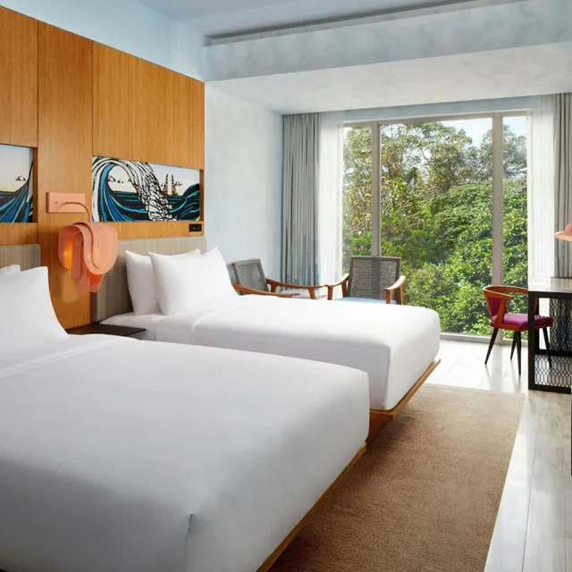 غرفة ديلوكس بسريرين منفصلين، Aloft Bali Seminyak 2/4