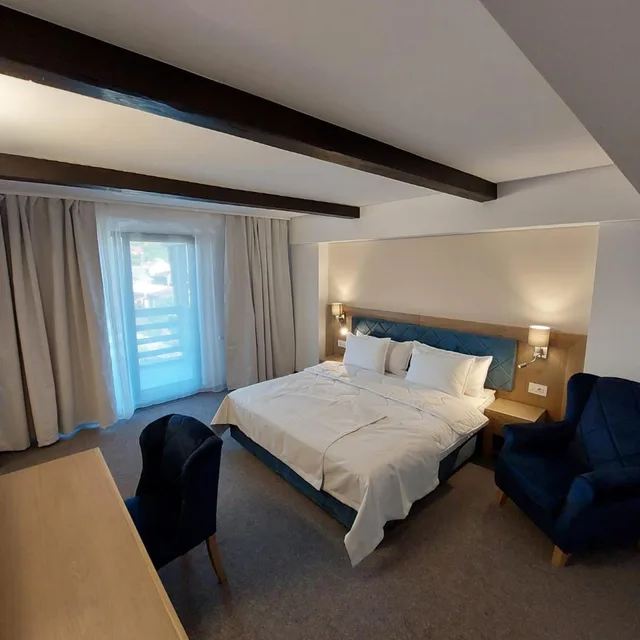 غرفة بسرير مزدوج أو سريرين منفصلين، HOTEL WOLF 7/10