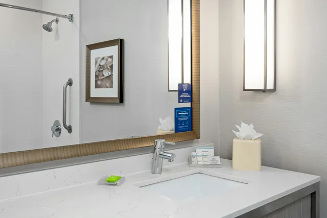 غرفة بسرير كينج بحوض استحمام لذوي الإعاقة، Hilton Garden Inn Roseville 4/4