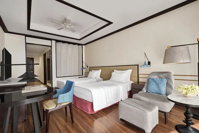 غرفة ديلوكس بسريرين منفصلين بإطلالة على البحر، Vinpearl Resort and Golf Nam Hoi An 5/10